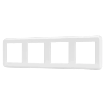 Рамка пластик 4 поста Arlight VERSA 045187 FRM-VERSA-PL-4-WH белая