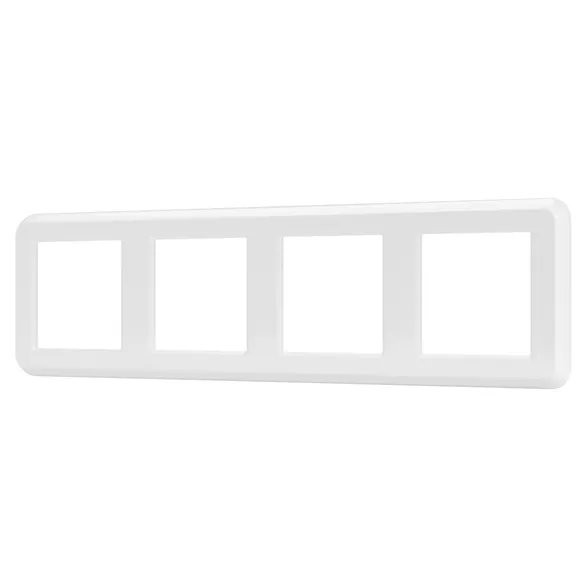 Рамка пластик 4 поста Arlight VERSA 045187 FRM-VERSA-PL-4-WH белая
