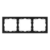 Рамка пластик 3 поста Arlight FRM-NOBE-SFPL-3-BK черная