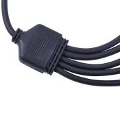 Провод-разветвитель для гирлянд UL-00013237 UCX-F90 S5-0.4M-BK черный 0.4м 5 выходов, статика-мерцание 0.4м IP67