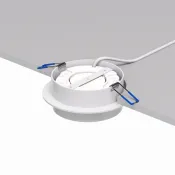 Встраиваемый светильник без лампы DENKIRS FLAT DK2090-WH GX53 белый круглый
