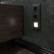 Встраиваемый светильник   1.5W Белый дневной WL08-BL-03-LED 220V IP20 / W1154308 квадратный черный
