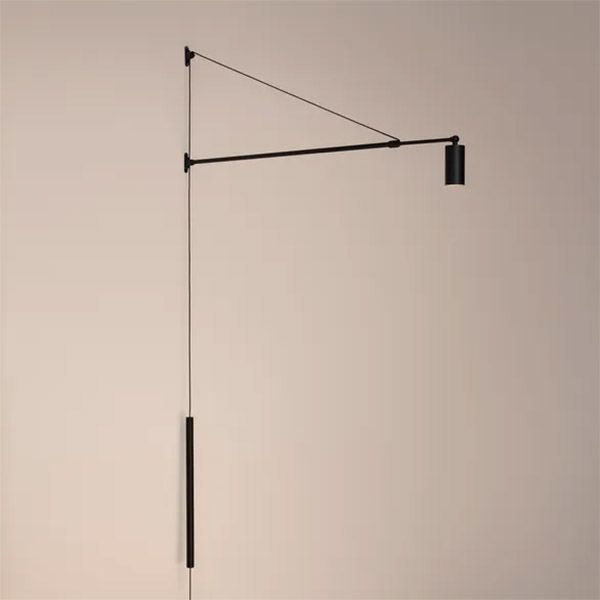 Накладной светильник   6W Белый теплый 059601 SP-KANEL-WALL Warm3000 (BK, 36 deg, 230V, TELESCOPIC) настенный черный Накладной светильник   6W Белый теплый 059601 SP-KANEL-WALL Warm3000 (BK, 36 deg, 230V, TELESCOPIC) настенный черный