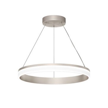 Подвесной светильник  38W Белый дневной DENKIRS RING DK6671-SN 230V круглый никель/белый