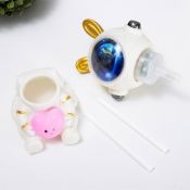 Ночник-увлажнитель Зайчик космонавт LED USB белый 12х12х18 см