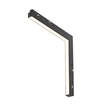 Трековый светильник угловой 24W Белый теплый Базис угловой/Basis Angle Exility 120deg TR102-24W3K-B IP20 на магнитный шинопровод черный