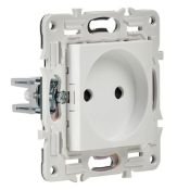 Штепсельная розетка встраиваемая IEK SKANDY 10А SK-R13-10-K01 SK-R01W без з/к с з/ш арктический белый