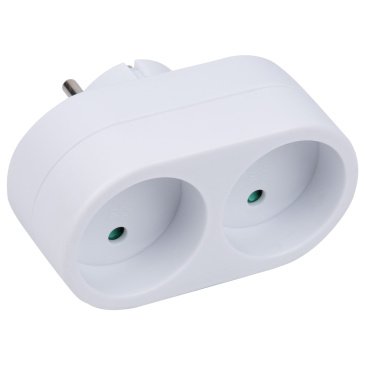 разветвитель -двойник Uniel без заземления UL-00011233 S-ES2-16O WHITE