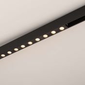 Магнитный трековый светильник 12W Белый теплый MAG-DOTS-25-L400 30deg  24V на магнитный шинопровод черный 033671