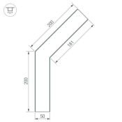 Угол для профиля SL-LINE-5035 135гр. 030113