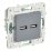 Розетка встраиваемая USB IEK SKANDY A+A 3,1А SK-U21-D31-K03 SK-R15Gr серый