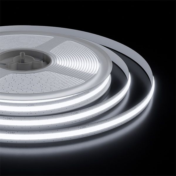 Светодиодная лента Белый COB 24V 10W/m 528Led/метр 00-399 PRO Free Cut 8мм IP20 Светодиодная лента Белый COB 24V 10W/m 528Led/метр 00-399 PRO Free Cut 8мм IP20