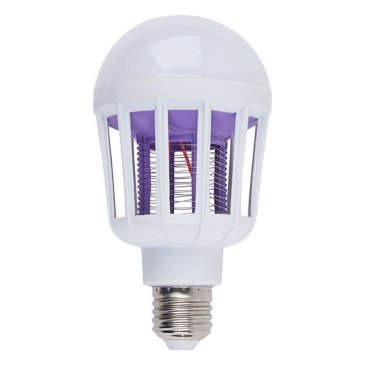 Лампа-ловушка светодиодная для летающих насекомых UL-00012747 LED-А75-10W-6500К-E27-FR-MKL 6500K+UV и UV