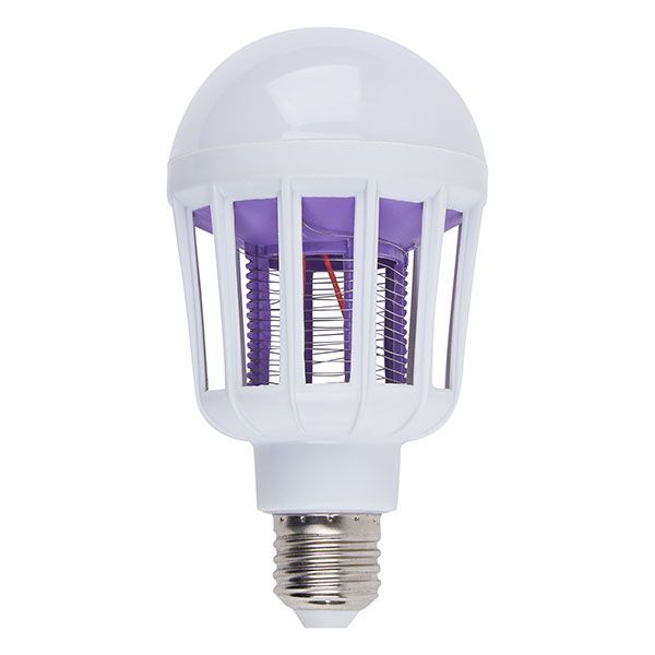 Лампа-ловушка светодиодная для летающих насекомых UL-00012747 LED-А75-10W-6500К-E27-FR-MKL 6500K+UV и UV