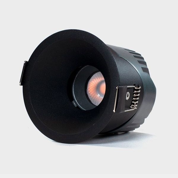 Встраиваемый светильник  12W Белый теплый 00-00038547 RC-D84-12-BL-WW65 220V IP65 круглый черный