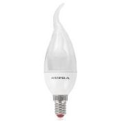 светодиодная лампа свеча на ветру Белый теплый  6W Supra SL-LED-PR-CNW-6W/3000/E14  9478