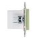 Розетка встраиваемая USB IEK SKANDY A+C 18Вт SK-U22-018-K06 SK-R13G мятный