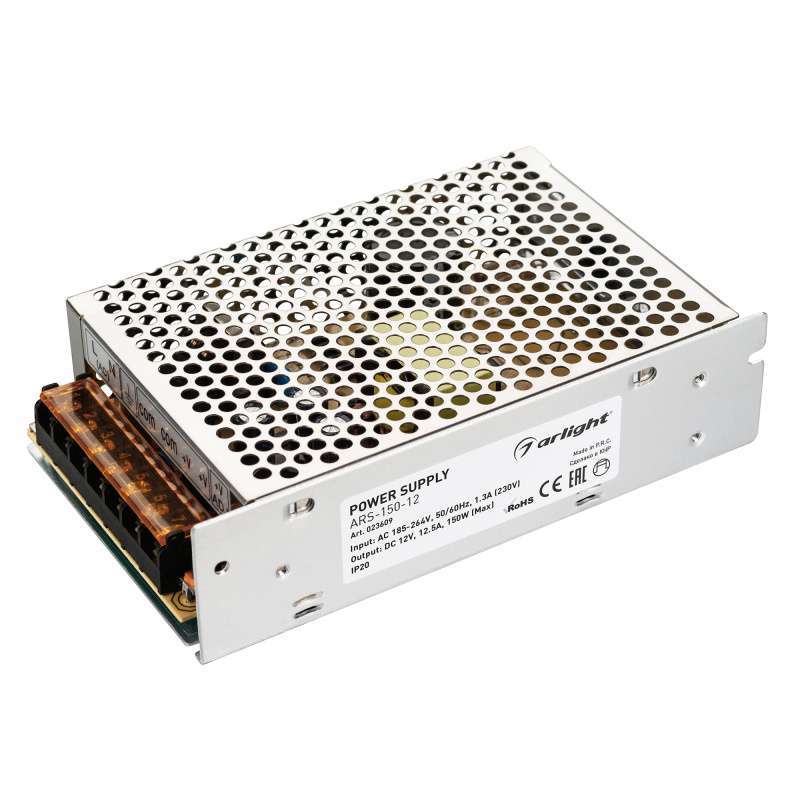Блок питания (AC-DC) 12V 150W 023609  ARS-150-12 кожух
