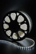 Светодиодная лента Белый 3528 220V  60Led/м герм 00000001103 LT360-W-100 IP68