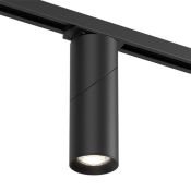 Трековый светильник однофазный  15W SOLID SLANT DK6080-BK под лампу GU10 IP20 на шинопровод черный