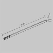 Трековый светильник 16W Белый теплый TR186-1-16W2.7K-B Гибкий / Flex Levity 2700К чёрный