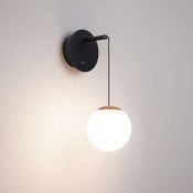 Подвесной светильник   6W Белый дневной 037065 SP-BEADS-WALL-HANG-R130 230V IP20 шар черный