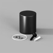 Заглушка для гибкого неона Maytoni NEMO 20317  для неона 360° D25 торцевая металлическая черный