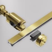 Крепление настенное Wall одинарное Flarity TRA155CW-S1-BS латунь