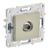 ТВ-розетка встраиваемая проходная IEK SKANDY SK-A10-P-K10 SK-A17B бежевый