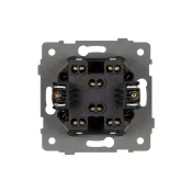 Выключатель встраиваемый двухклавишный проходной Arlight 049895 SWT-MKP2-PL-GD-V светлое золото