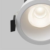 Встраиваемый светильник  15W Белый дневной DL117-15W-4K-W Омут/Dip 50deg 230V круглый белый