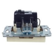 Штепсельная розетка встраиваемая IEK BRITE 16А BR-R11-16-K10 РС11-1-0-БрКр с з/к без з/ш бежевый
