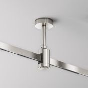 Крепление потолочное Короткое / Short 78мм с вводом питания Flarity TRA156C-B1-PT платина