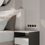 Рамка пластик 4 поста WERKEL Slab W0042962 айвори софт