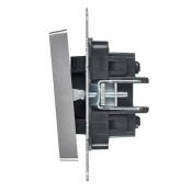 Выключатель встраиваемый двухклавишный перекрестный IEK BRITE BR-V23-0-10-K47 ВС10-2-3-БрА алюминий