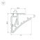 алюминиевый профиль SL-SHELF-600-2000 ANOD 060498