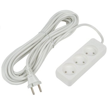 удлинитель без заземления Uniel UL-00009986 S-CU3-7 WHITE 7м Ultra