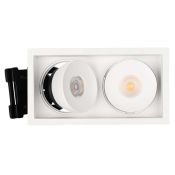Встраиваемый светильник  18W Белый дневной 028150 CL-SIMPLE-S148x80-9W 45deg 220V IP20 поворотный прямоугольный белый
