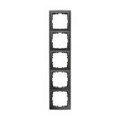 Рамка 5 постов JUNG EP485AN антрацит ECO PROFI Рамка 5 постов JUNG EP485AN антрацит ECO PROFI