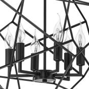 Люстра подвесная Lightstar без лампы 732267 GABBIA 6х40W E14 черный матовый