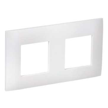 Рамка пластик 2 поста IEK SKANDY SK-M22-K01 SK-F02W арктический белый
