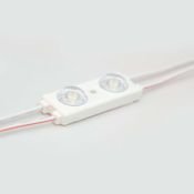 Светодиодный модуль герм. 2led Белый холодный 2835smd 12V линейный с линзой ELF-SOL+ 2 2835 CW