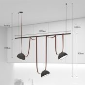 Готовый набор ременной трековой системы DENKIRS  72W Белый дневной Belty DK55SET05-01-BR подвесной коричневый