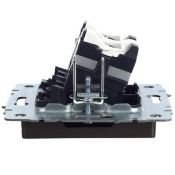 Розетка встраиваемая компьютерная двойная IEK BRITE BR-K20-1-K45 РК10-2-БрТБ RJ45 кат.5E бронза