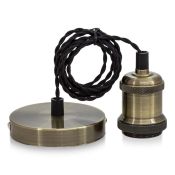 подвес Vintage 058-315 SUN-LUMEN E27 BRONZE черный провод, с кольцом подвес Vintage 058-315 SUN-LUMEN E27 BRONZE черный провод, с кольцом