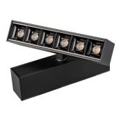 Магнитный трековый светильник  6W Белый дневной MAG-LASER-FOLD-45-S160 15deg 24V на магнитный шинопровод черный 026971