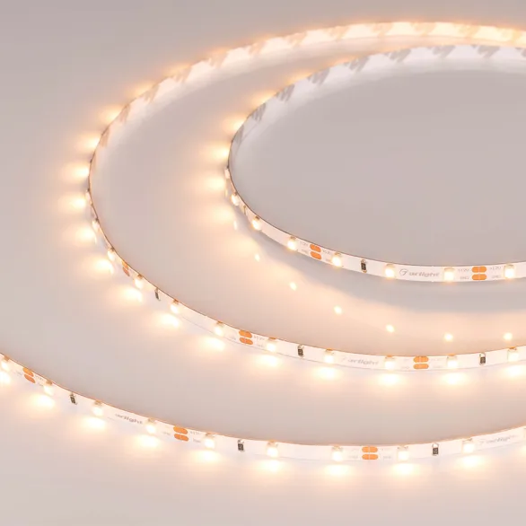 Светодиодная лента Белый теплый супер 2835 12V  4.8W/m 60Led/метр 028616(2)  RT-A60-5мм 2400K  LUX
