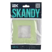 Рамка пластик 1 пост IEK SKANDY SK-M12-K06 SK-F01M мятный