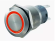 Кнопка M19 ON-ON LED12V IB19S-PZ (LAS1-AGQ-11ZE) 5A/250V 5c IP67 -красная с подсветкой
