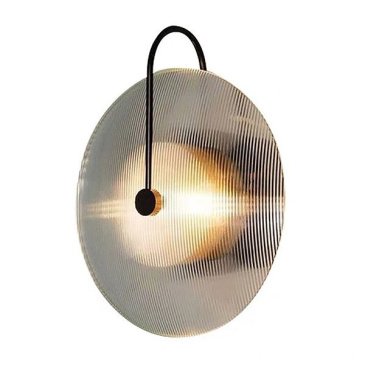 Бра Kink Light Мелисса 08438-2,19(16) черный/дымчатый d25 h30 Led 6W (4000K)